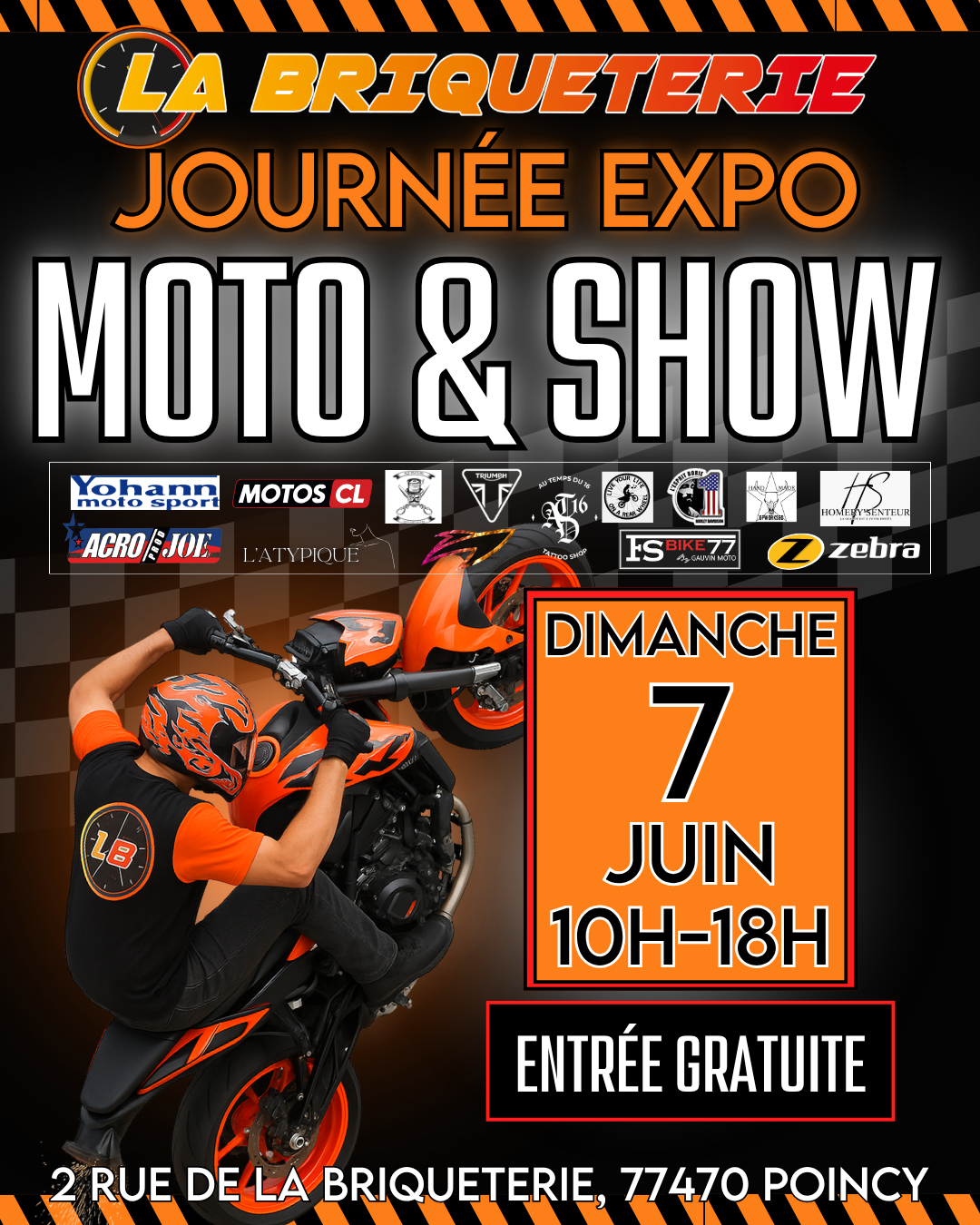 4ᵉ édition de la Journée Moto à la Briqueterie de Poincy (77)